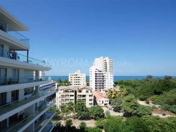 Apartamento con vista al mar, Bello Horizonte, Santa Marta