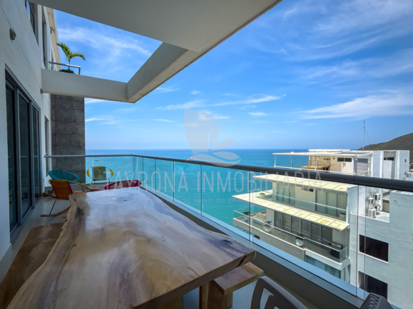 Apartamento amoblado en arriendo o venta- Pozos Colorados con vista al mar