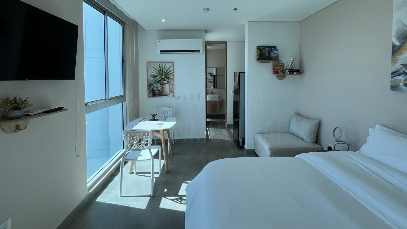 Apartasuite amoblada en venta en Bellavista, Santa Marta