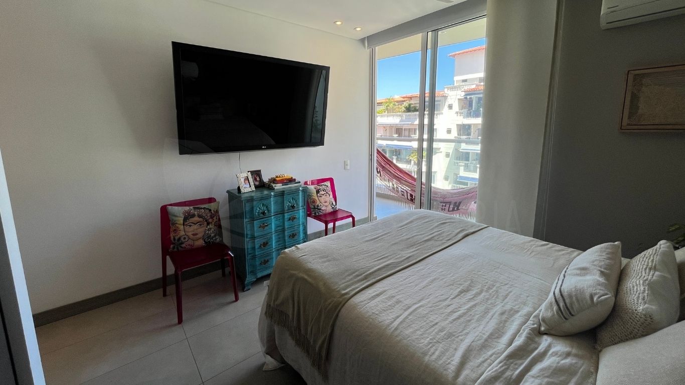 Apartamento amoblado frente al mar en Bello Horizonte