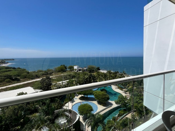 Apartamento amoblado frente al mar en Bello Horizonte