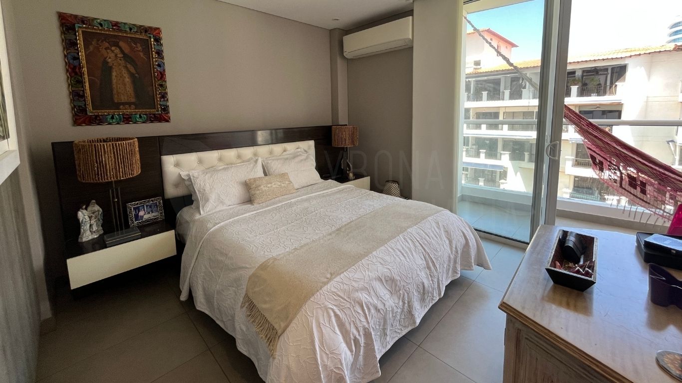 Apartamento amoblado frente al mar en Bello Horizonte