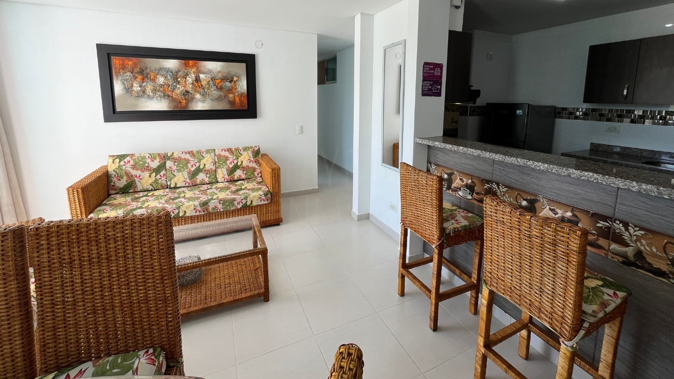 Apartamento amoblado en venta en El Rodadero, Santa Marta